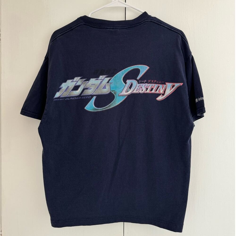 Y2k Gundam Anime Cropped Boxy Tee Fits M